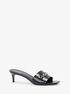 Rebecca Leather Kitten Heel Sandal michael kors rebecca leather kitten heel sandal