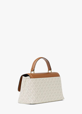 michael kors tribeca extra small signature logo satchel