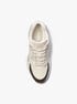 michael kors zuma two tone signature logo and nylon trainer