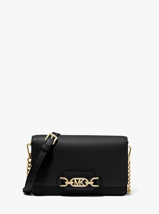 michael kors heather extra small leather crossbody bag