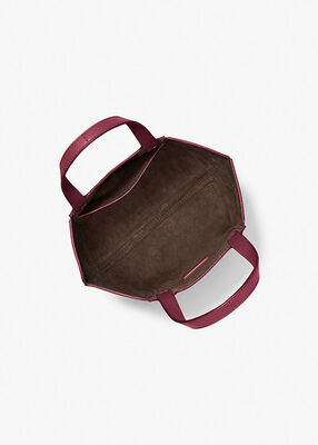 michael kors jordi small leather tote bag