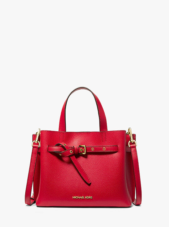 Emilia Small Pebbled Leather Satchel michael kors emilia small pebbled leather satchel