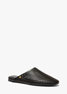 michael kors cady perforated leather mule