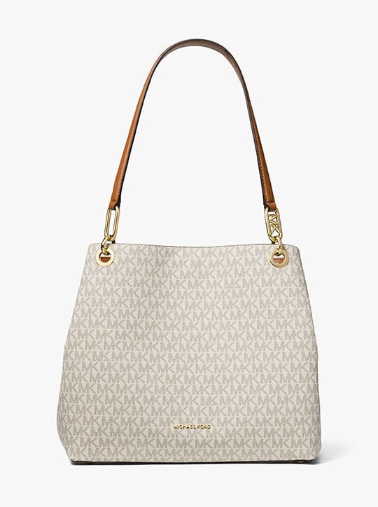 Kensington Large Signature Logo Tote Bag michael kors kensington large signature logo tote bag