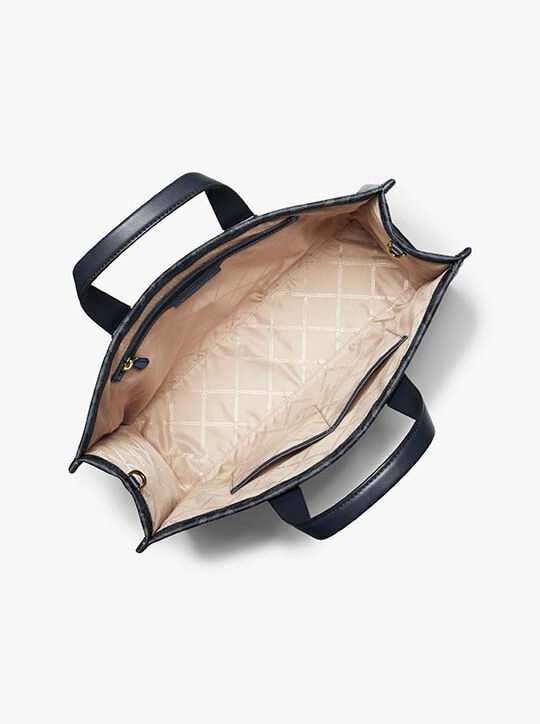 Gigi Large Empire Signature Logo Tote Bag michael kors gigi large empire signature logo tote bag