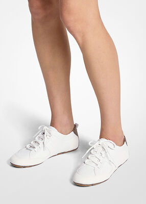 michael kors keely leather trainer