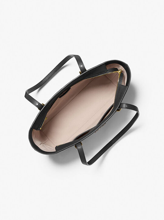 Quinn Medium Pebbled Leather Tote Bag michael kors quinn medium pebbled leather tote bag