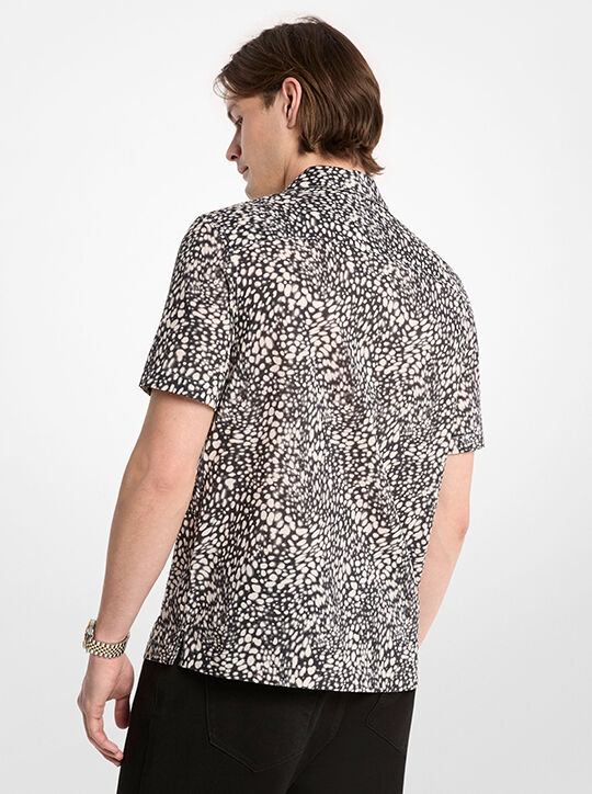 Printed Cotton Camp Shirt michael kors printed cotton camp shirt