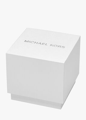 michael kors ساعة بريسكوت ثنائية اللون كبيرة الحجم