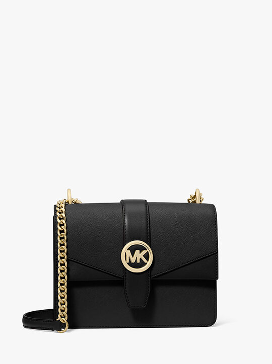 michael kors حقيبة كروس غرينتش صغيرة من جلد سافيانو