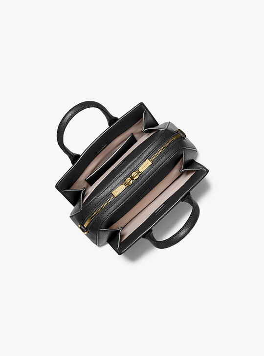 Laila Extra-Small Leather Crossbody Bag, BLACK | Michael Kors UAE