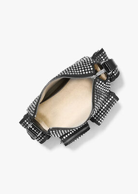 michael kors dakota medium studded suede shoulder bag