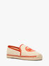 michael kors hastings two tone cotton blend canvas espadrille