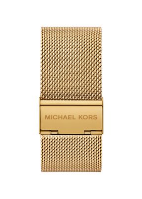 michael kors petite georgie gold tone mesh watch