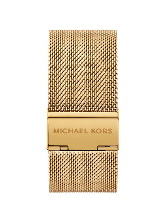 michael kors petite georgie gold tone mesh watch