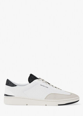 michael kors wilton perforated leather sneaker