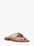 Erika Leather Slide Sandal michael kors erika leather slide sandal