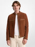 michael kors suede double zip racer jacket