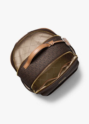 michael kors sable large signature logo backpack
