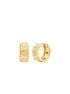 Pavé Logo Huggie Earrings michael kors pav logo huggie earrings