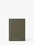 michael kors hudson pebbled leather folio card case
