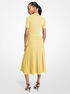 Ribbed Stretch Knit Polo Midi Dress michael kors ribbed stretch knit polo midi dress