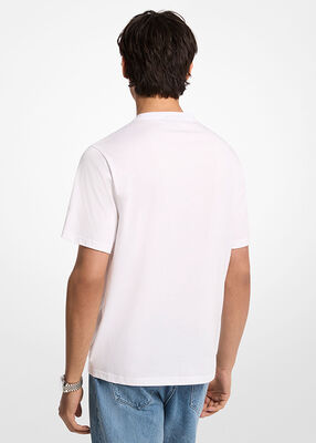michael kors signature logo pocket cotton t shirt