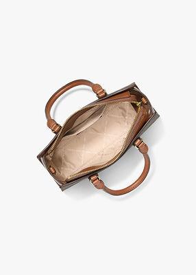 michael kors arden small signature logo messenger bag