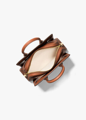 michael kors حقيبة ليلى الصغيرة المصنوعة من الجلد المحبب