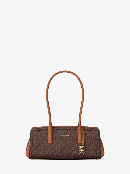 michael kors laila small signature logo shoulder bag
