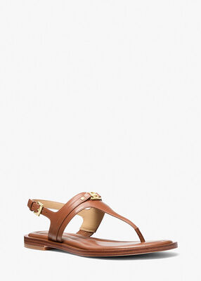 michael kors mandy leather t strap sandal