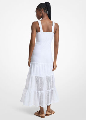 michael kors lace tiered dress