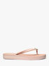michael kors posie signature logo flip flop