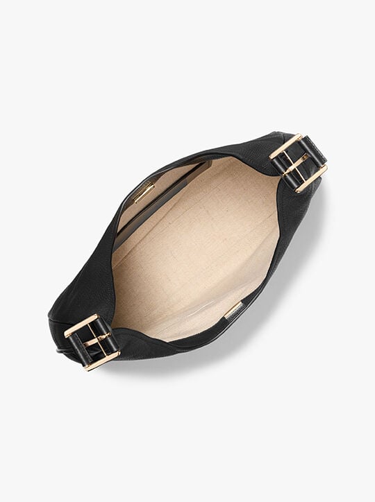 michael kors nolita large pebbled leather hobo shoulder bag