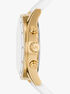 michael kors oversized hadyn pav  gold tone watch