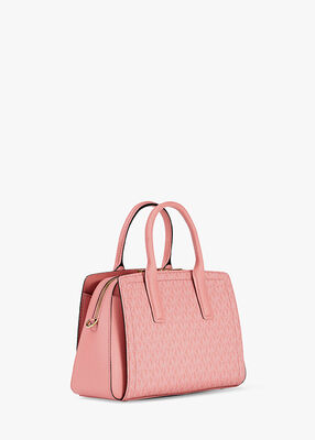 michael kors laila small signature logo satchel