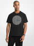 michael kors circle logo cotton jersey t shirt