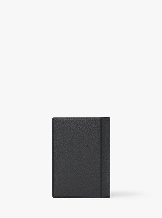 Hudson Pebbled Leather Folio Card Case michael kors hudson pebbled leather folio card case