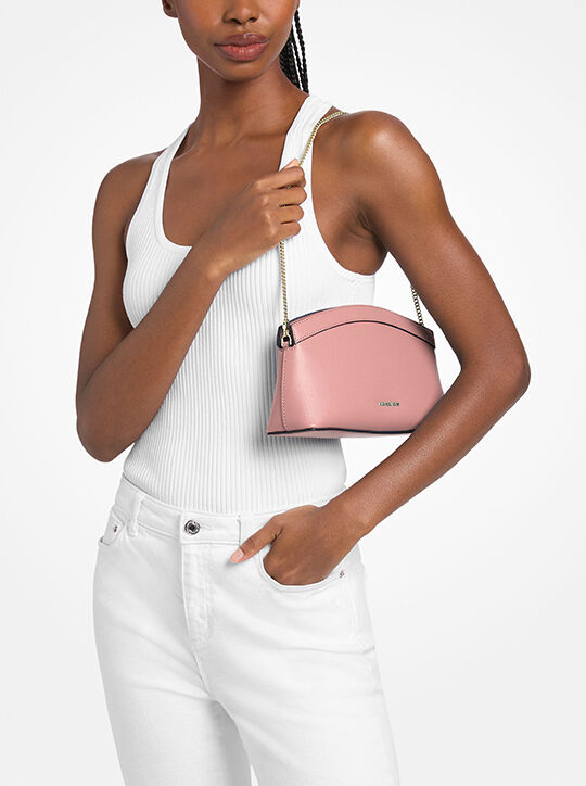 michael kors athena small leather convertible clutch