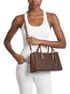 Arden Medium Signature Logo Top-Zip Satchel michael kors arden medium signature logo top zip satchel