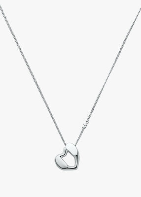 michael kors gold plated sterling silver heart pendant necklace