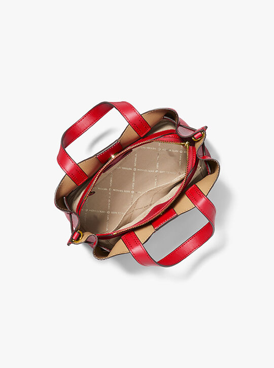 Emilia Small Pebbled Leather Satchel michael kors emilia small pebbled leather satchel