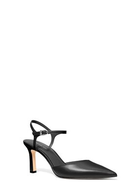 michael kors amara leather mid pump