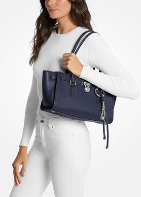 michael kors hamilton moderne small leather satchel