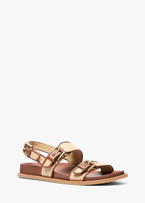 michael kors nia woven  sandal