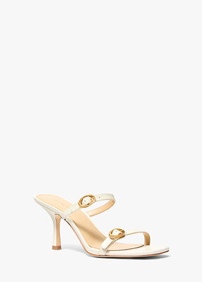 michael kors kya leather sandal