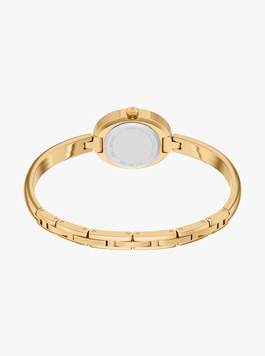 ساعة مايكل كورس مود بثلاث عقارب من الفولاذ المقاوم للصدأ بلون ذهبي michael kors ساعة مايكل كورس مود بثلاث عقارب من الفولاذ المقاوم للصدأ بلون ذهبي