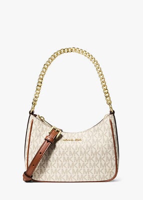 michael kors jet set signature logo convertible crossbody bag