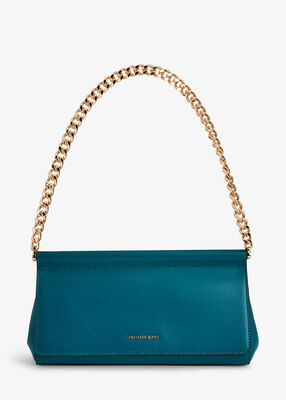 michael kors carmine medium pebbled leather pochette