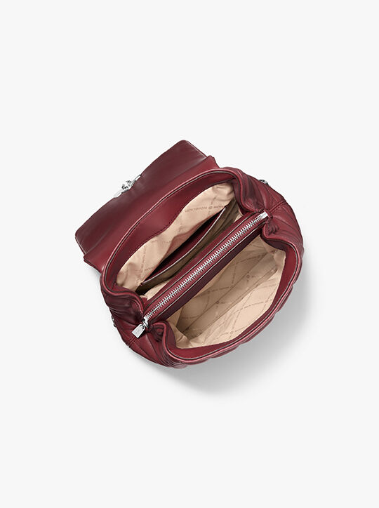 Tribeca Small Quilted Leather Backpack michael kors tribeca small quilted leather backpack